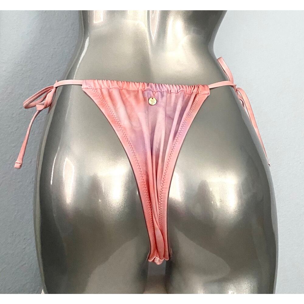 Victoria's Secret Bikini Bottom Nwt Tie Dye Side Tie Sexy String Thong Itsy Swim